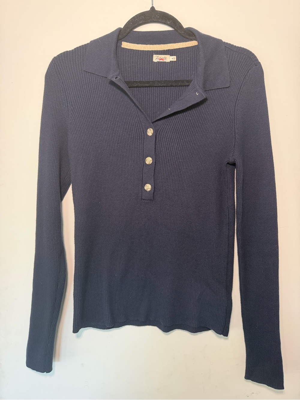 Faherty Mikki Polo Sweater Cashmere And Cotton